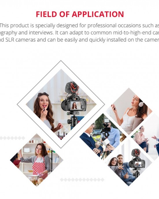 YELANGU MIC10 YLG9920A Professional Interview Condenser Video Shotgun Microphone with 3 5mm Audio Cable for DSLR DV Camcorder Black YELANGU MIC10 YLG9920A Professional Interview Condenser Video Shotgun Microphone with 3 5mm Audio Cable for DSLR DV Camcorder Black