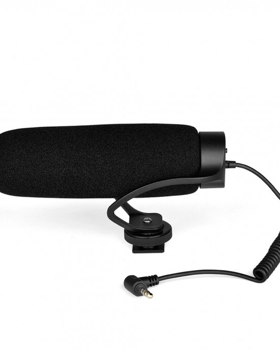 YELANGU MIC08 Video Shotgun Microphone with 3 5mm Audio Cable for DSLR DV Camcorder Black YELANGU MIC08 Video Shotgun Microphone with 3 5mm Audio Cable for DSLR DV Camcorder Black