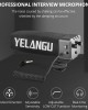 YELANG MIC09 Shotgun Gain Condenser Broadcast Microphone with Windshield for Canon Nikon Sony DSLR Cameras Smartphones Black YELANG MIC09 Shotgun Gain Condenser Broadcast Microphone with Windshield for Canon Nikon Sony DSLR Cameras Smartphones Black