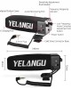YELANG MIC09 Shotgun Gain Condenser Broadcast Microphone with Windshield for Canon Nikon Sony DSLR Cameras Smartphones Black YELANG MIC09 Shotgun Gain Condenser Broadcast Microphone with Windshield for Canon Nikon Sony DSLR Cameras Smartphones Black