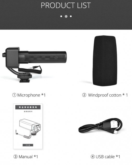 YELANG MIC09 Shotgun Gain Condenser Broadcast Microphone with Windshield for Canon Nikon Sony DSLR Cameras Smartphones Black YELANG MIC09 Shotgun Gain Condenser Broadcast Microphone with Windshield for Canon Nikon Sony DSLR Cameras Smartphones Black