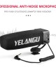 YELANG MIC09 Shotgun Gain Condenser Broadcast Microphone with Windshield for Canon Nikon Sony DSLR Cameras Smartphones Black YELANG MIC09 Shotgun Gain Condenser Broadcast Microphone with Windshield for Canon Nikon Sony DSLR Cameras Smartphones Black